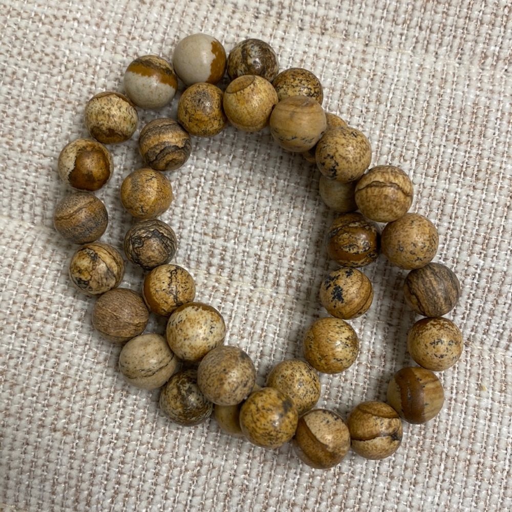 Wooden Bead Bracelet- Set of Two